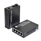 10/100M 1+4 RJ45 Single Mode 3KM Ethernet to Fiber Optic Media Converter c