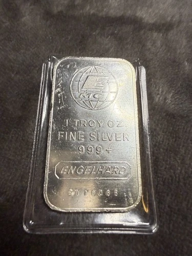 ENGELHARD 1 TROY OZ. Silver Bar  Collectible Bullion PT70065 – Uncirculated 🔥