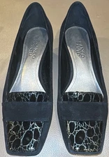 Franco Sarto "Pacer"-(Black) Kid Suede Shoes-Size 7M With Box-EUC