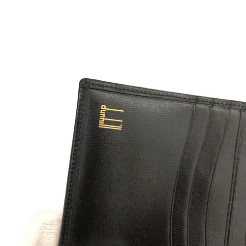 Dunhill Logo Leather Bifold Wallet Purse Black/8BG0176 - Picture 8 of 8