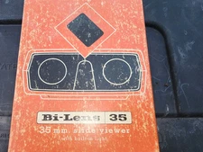 VINTAGE SAWYER'S  BI-LENS 35 MM SLIDE VIEWER two slides.