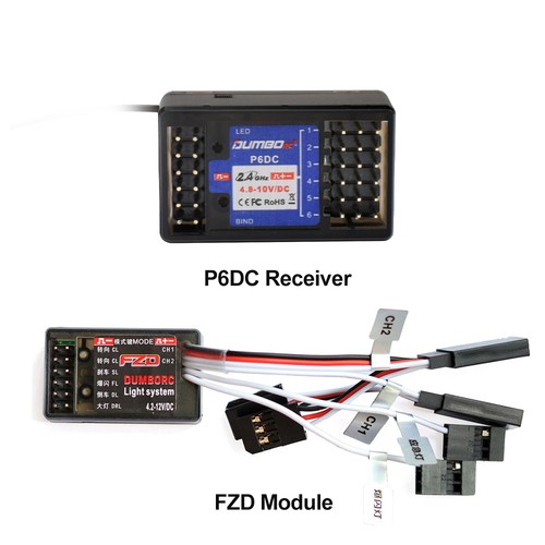 Receptor DUMBORC 2.4G P6F P6F (G) P6DC P6DC (G) 6 CANALES para transmisor X4 X5 X6 X6P - Imagen 8 de 36