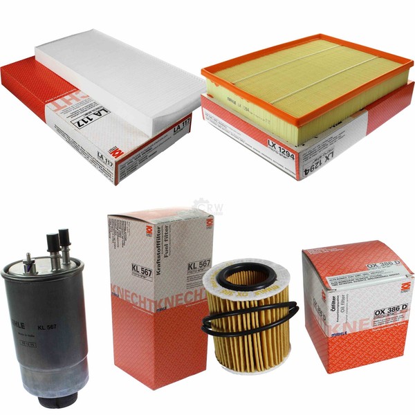 Mahle Kraftstofffilter KL 567 Innenraum LA 117 Luft LX 1294 ÖLfilter OX 386D-image