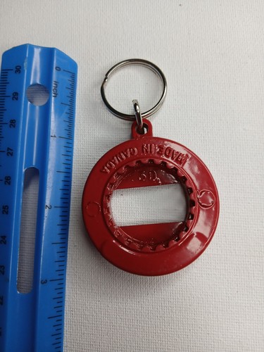 Vintage Red Coca-Cola Bottle/ Can Pop Top Opener Keychain Key Chain Soda - Picture 3 of 3