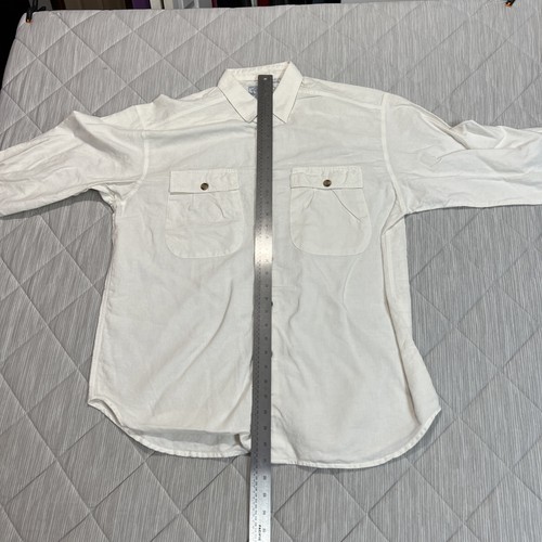 Silenzio Club Hemd Herren Large Leinen Baumwollmischung Knopfleiste Langarm Taschen - Bild 6 von 9