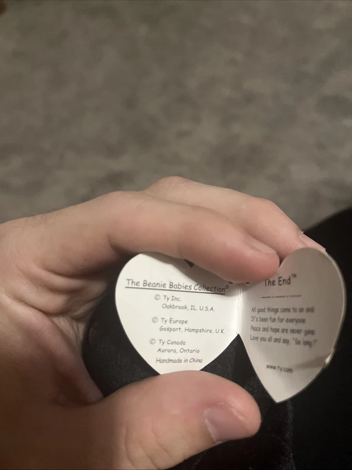 Ty Beanie Baby The End 1999 Y2k Millennium Teddy Bear SG_B00002CFB8_US - MWMT - Image 4 of 4