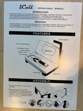 Akiles ICoil Coil Punching and Binding Machine- Book Binding- New In Box