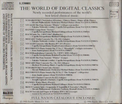 C.D.MUSIC  O760  THE WORLD OF DIGITAL CLASSICS     CD - Bild 2 von 3