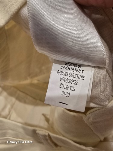 NWT Old Navy Slim Ultimate Chino Shorts Mens Size 30 YELLOW 8" Inseam Built Flex - Picture 5 of 5