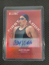 Alex Walsh - 2025 Upper Deck Allure SE First Look Red Rainbow Auto RC Swimming