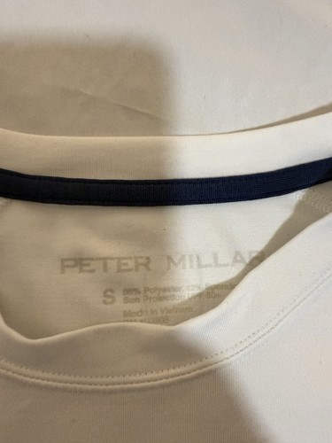 Camicia da golf Peter Millar Crown Grove XXIII Jordan manica corta piccola bianca 164 - Foto 3 di 7