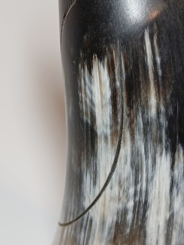 Vintage Hand Carved Penguin Carved Horn Primitive Bone Bird Carving Sculpture - Picture 11 of 19