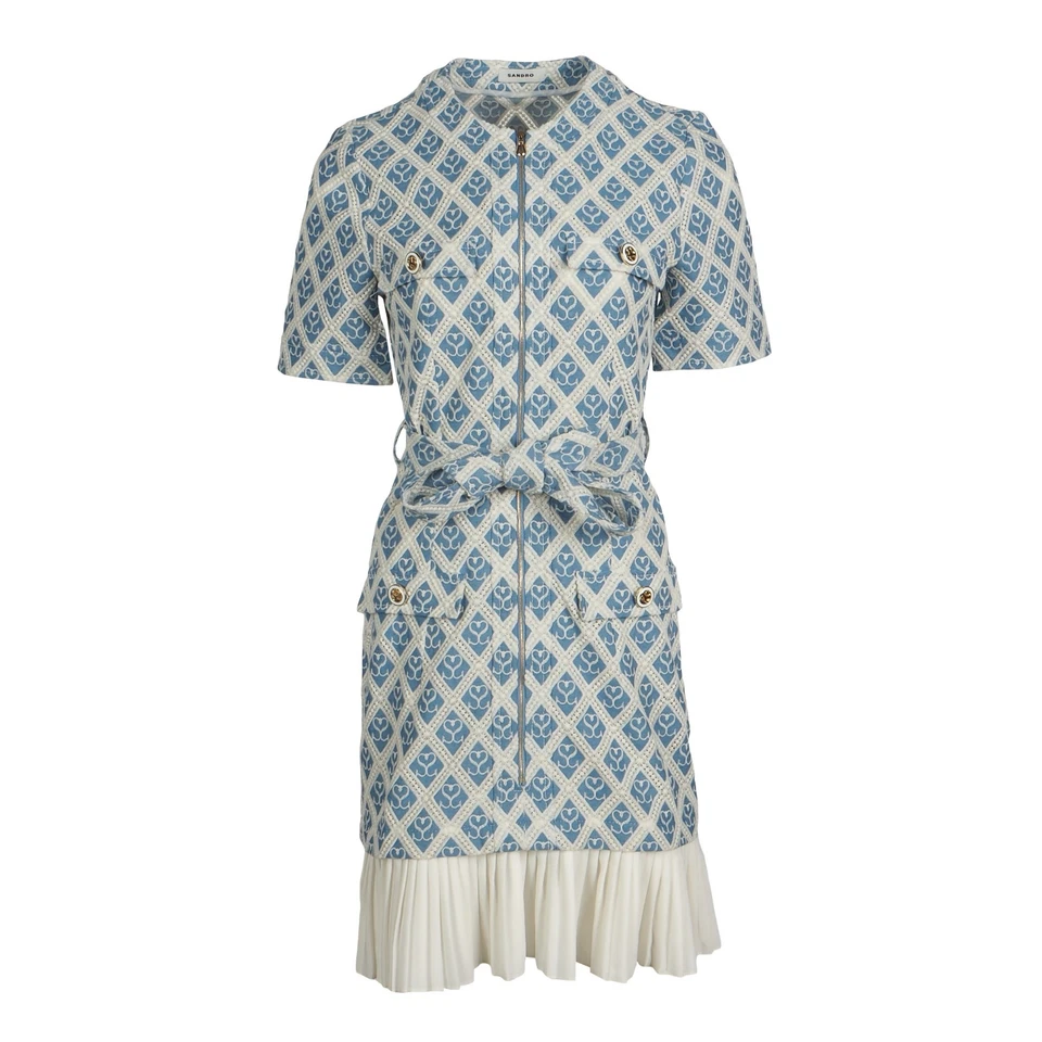 Sandro Paris Women's Dress Size 34 FR / XS Print SFPRO02402 - Image 3 of 4