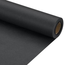 Wrapping Paper, 15" x 394"(33') 70 GSM Craft Paper Packing Paper Black