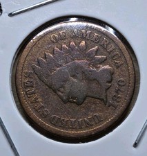 1870 Rev. Of 69 Indian Head Cent