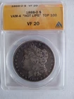 1888-O Morgan Silver Dollar ANACS VF 20 VAM-4