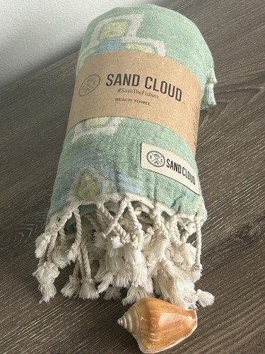 Sand Cloud Beach Towel Turkish Organic Cotton 37”x67” NEW! - Picture 4 of 11