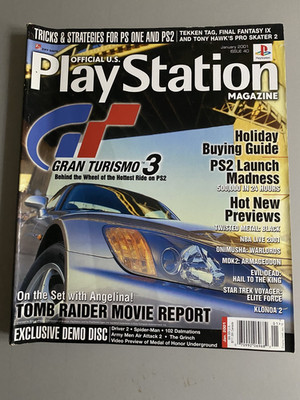 Official US PlayStation Magazine Issue #40 January 2001 with DEMO DISC - GT3