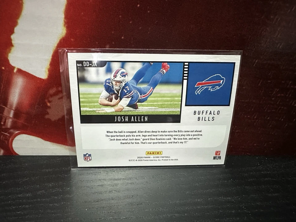 2020 Panini Score Deep Dive JOSH ALLEN #DD-JA - Buffalo Bills - Image 2 of 2