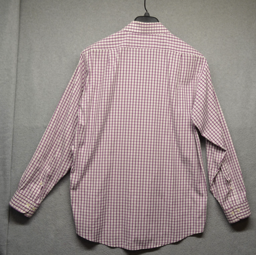 Brooks Brothers Men's Long Sleeve Button Down White/Magenta Striped 16 1/2-34/35 - Picture 2 of 5