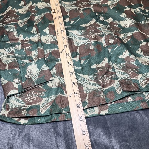 NWT Warrior Camo Button Down Shirt Men’s Small Retro Rifle Long Sleeve Casual - Picture 5 of 11
