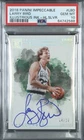 Panini 2018-19 Impeccable Larry Bird Illustrious Ink Holo Silver /10 Auto PSA 10