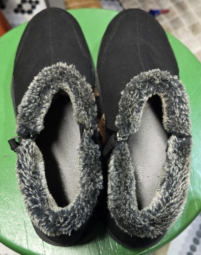 Easy Spirit Damen-Stiefeletten 8,5 M schwarz Veloursleder Kunstfell gefüttert Reißverschluss neu ohne Karton - Bild 12 von 15