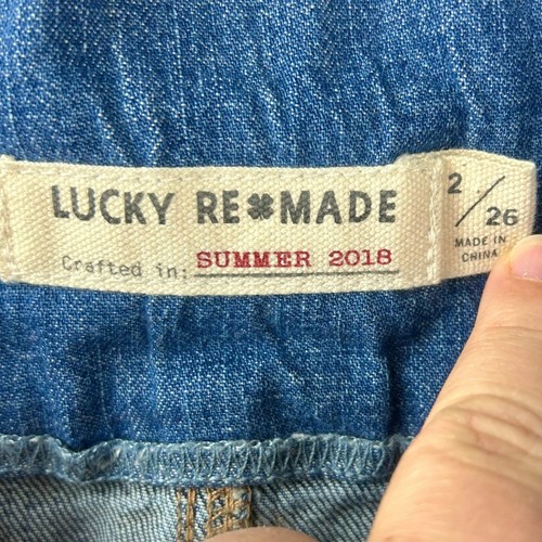 Falda Lápiz Cintura Apilada Rehecha Lucky Brand Mujer 2 26 Upcycle Med Wash Azul - Imagen 11 de 11