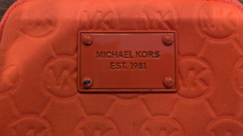 Michael Kors Wristlet Geldbörse Neopren - Orange Gebraucht - Bild 3 von 8