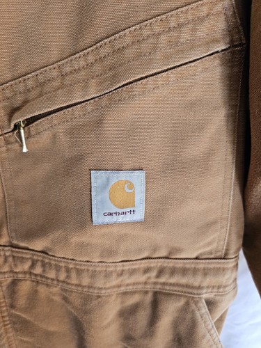 Carhartt Overall Insulated Duck Canvas Braun Gr. 52 Tall Made in USA Gesteppt - Bild 5 von 13