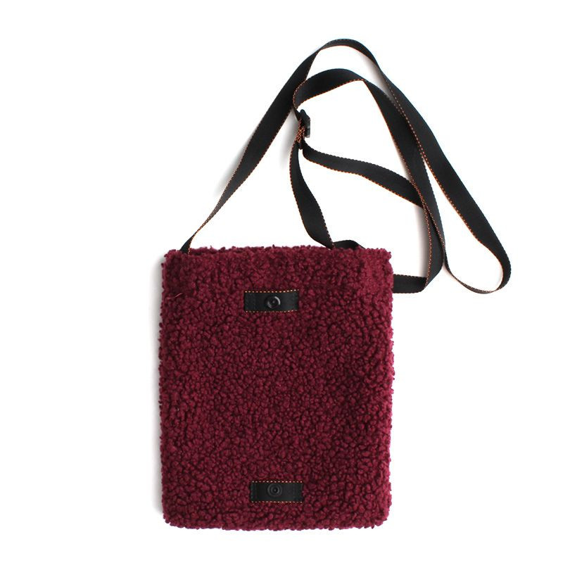 Rag & Bone Burgundy Fleece Crossbody Bag 112570484 | eBay