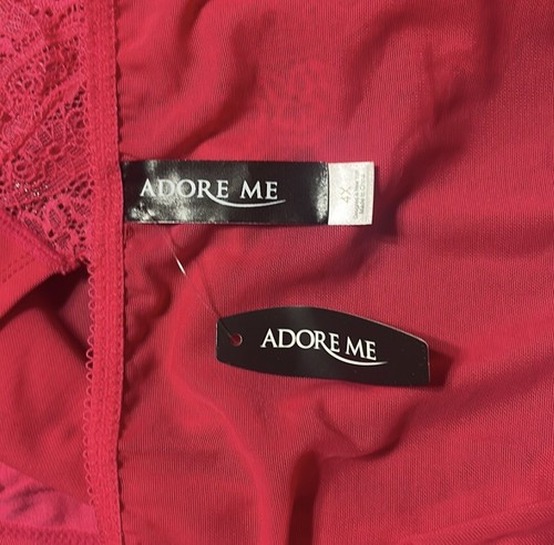 Adore Me Panty Sz 4XL Deep Pink Hipster Lace Feminine Sexy Fairy Cottagecore - Picture 3 of 4