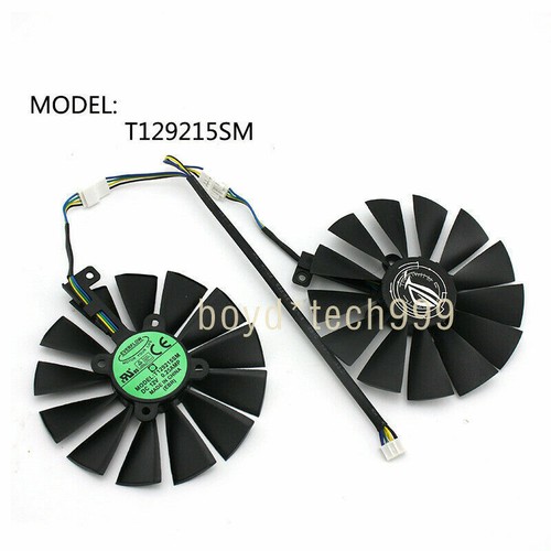 New Fan For ASUS STRIX T129215SM RX 470 580 570 RX470 RX480 RX570 RX580 Card fan - Afbeelding 2 van 6