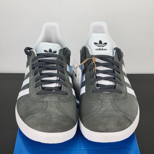 Adidas Gazelle Para Hombre Talla 10.5 Zapatos Gris Blanco Atlético Informal Tenis - Imagen 5 de 8