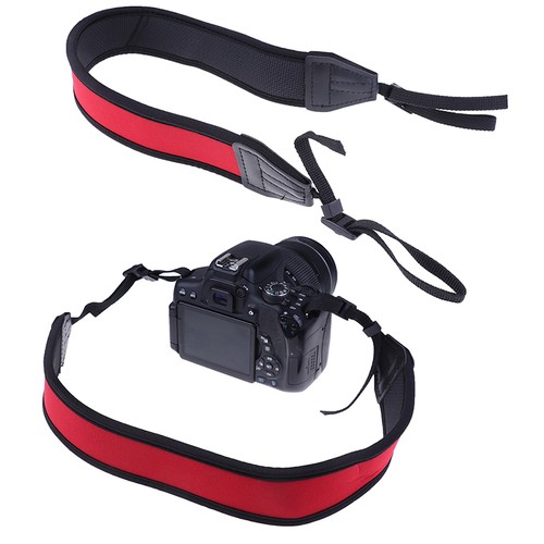 Rutschfest Neopren Rot Umhängeband für Spiegelreflexkamera Fernglas Nikon Canon Fuji - Bild 12 von 12