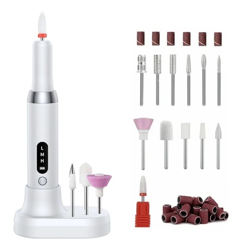 Electric Nail Drill Polisher Bits Dead Skin Remover Manicure File Tool Uk - Picture 7 of 7