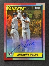 2023 Topps Archives - 1990 Fan Favorite Autographs Anthony Volpe #90FF-AV...