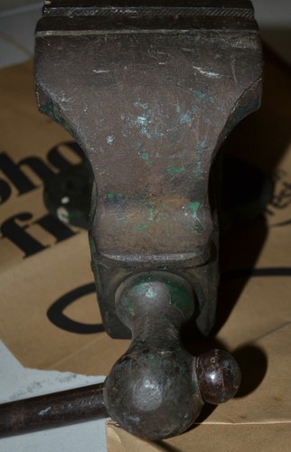 Vintage Prentiss Bull Hund Schraubstock 4" Backen #52 Hergestellt in den USA Werkzeug - Bild 8 von 19