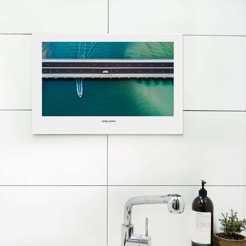 ENGLAON 24″ Full HD SMART Waterproof LED TV for Bathroom, Kitchen and Spa White - Picture 5 of 24