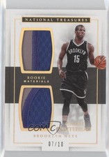 2016-17 National Treasures Rookie Dual Materials Gold /10 Isaiah Whitehead #7 RC
