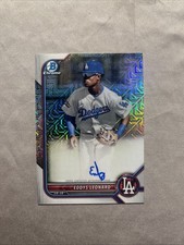 2022 Bowman - Mega Box Chrome Mojo Autographs Eddys Leonard #BMA-EL (AU, RC)