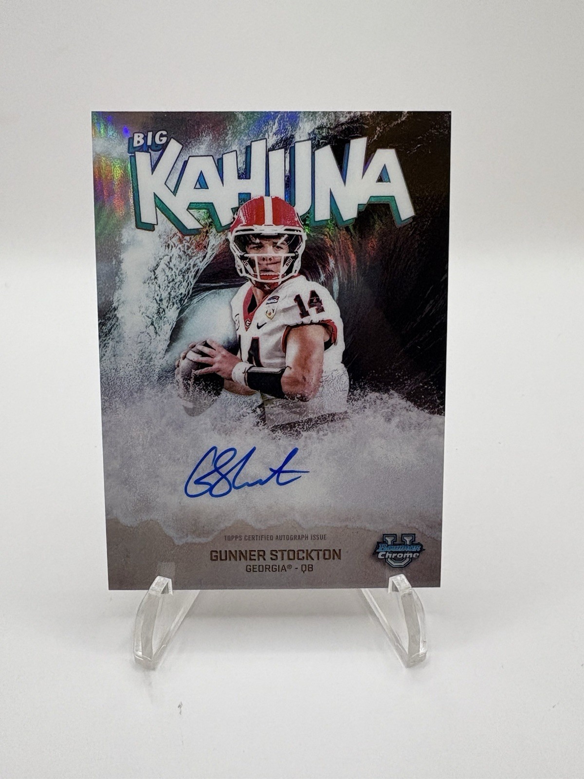2025 GUNNER STOCKTON Bowman U Chrome Big Kahuna SSP ON CARD AUTO 🔥 Georgia