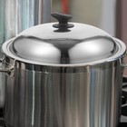2Pcs Stainless Steel Pan Lid Round Pot Lid Frying Pan Cover for Kitchen
