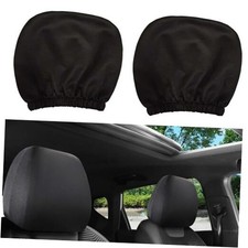 2 Pcs Universal Car Headrest Cover Soft Car Seat Head Rest Cover Protector