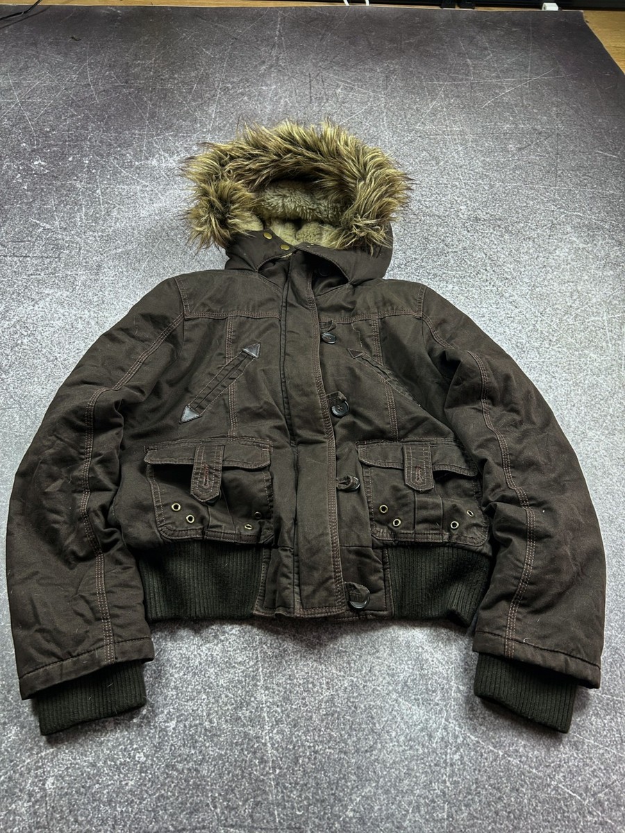 VINTAGE STREETWEAR JAPANESE STYLE FUR ZIP HOOD JACKET 90S | eBay