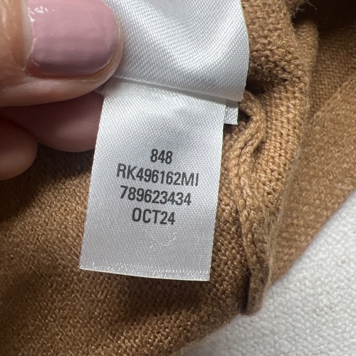 Nordstrom Rack maglione girocollo oversize taglia XL marrone equitazione minimalista - Foto 8 di 9
