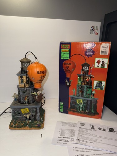 Lemax 2015 Spooky Town Zombie Fortress Crossing #55998 Halloween Village Screams - Imagen 1 de 12