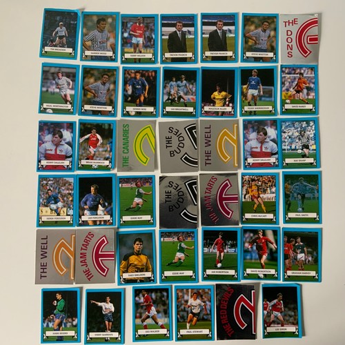 Merlin Fußball Team 90 Aufkleber verschiedene unbenutzt 1989 Original x41