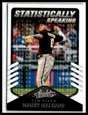 Manny Machado 2022 Panini Absolute Statistically Speaking #SS-11 Padres