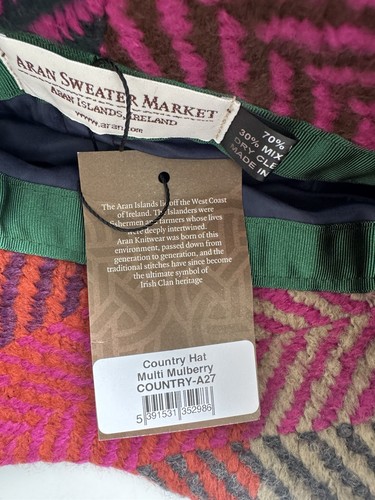 Conjunto de suéter y bufanda de lana Aran Market Country multi morera•Irlanda - Imagen 7 de 7